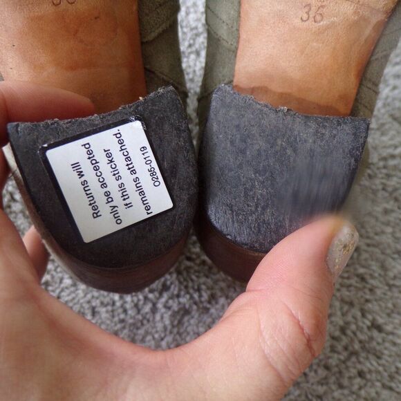 Isabel Marant suede green dicker boots 36 - Picture 9 of 11